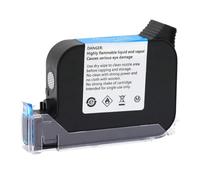Cartouche d'encre de Remplacement JS12, Compatible avec imprimante à Jet d'encre Thermique Portable, Encre à solvant écologique à séchage Rapide, 600DPI, 12.7mm, 1 pièce(Invisibility)