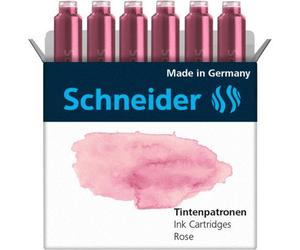 Cartouche encre schneider coloris rose pastel boite 6 unites