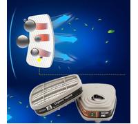 Cartouche filtrante 3M 6001CN pour masque à gaz - Protection contre les gaz organiques et vapeurs de peinture