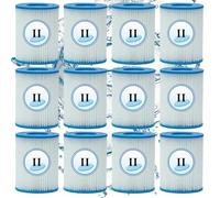 Cartouche filtrante Denkmsd Type II, pour Bestway 58094 - Cartouche filtrante pour filtre de piscine, filtre de rechange pour Bestway Type II, pour Bestway 58383 - Cartouche filtrante Type II (lot de