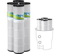 Cartouche filtrante pour piscine, 4 x 130 pieds carrés, cartouche filtrante de rechange pour spa, compatible avec Pentair CCP520, R173578, PCC130, sans danger pour les enfants et les animaux domestiqu