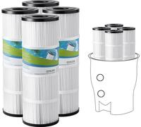 Cartouche filtrante pour piscine, 4 x 80 pieds carrés, cartouche filtrante de rechange pour spa, compatible avec Pentair CCP320, Pleatco PCC80-PAK4, sans danger pour les enfants et les animaux domesti