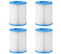 Cartouche Filtre Piscine Type 2/Type II [Lot 4] Compatible Bestway 58094 Flowclear Pompes 530-800 GPH (2006-3028 L/h) 13,6 x 10,6 cm