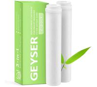 Cartouche filtre robinet - GEYSER WATER FILTERS - Geyser Euro - Réduction chlore - Anti-tartre - Lot de 2