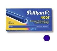 Cartouche pelikan longue standard encre bleue effaçable étui 5 unités