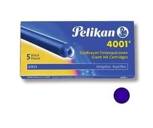 Cartouche pelikan longue standard encre bleue effaçable étui 5 unités