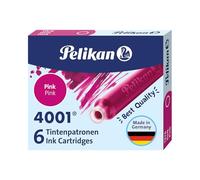 Pelikan Cartouches d'encre 4001 TP/6 Rose – 6 cartouches