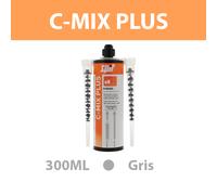 Cartouche résine de scellement Gris 300ML C-MIX PLUS SPIT