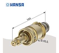Cartouche thermostatique Hansa 59904501 pour le contrôle de la température, avec robinet d'arrêt intégré, G 1/2, DN 15