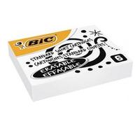 Etui 6 Cartouches d'encre - BIC - Bleu roi - Effacable et lavable