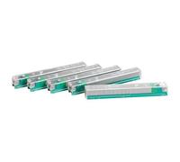 Cartouches d'agrafes Leitz coloris vert - lot de 5 recharges de 210