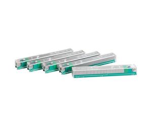 Cartouches d'agrafes Leitz coloris vert - lot de 5 recharges de 210