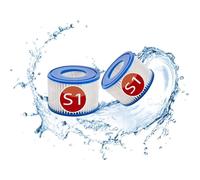 Cartouches De Filtre De Rechange Piscine pour Intex S1 - Compatible avec les modèles PureSpa - Pack de 2