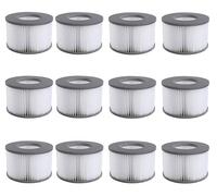 Cartouches de remplacement pour filtres de spas et jacuzzis, piscines gonflables, lot de 12