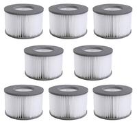 Cartouches de remplacement pour spas gonflables, lot de 8, diamètre 11 x 8 cm