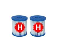 Cartouches de type H pour pompes à filtres Intex. 2 pièces Bleu G