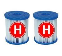 Cartouches de type H pour pompes à filtres Intex. 2 pièces Bleu G