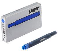 Cartouches d'encre effaçables LAMY T10 à grande capacité - compatibles avec tous les modèles de stylos plume Lamy - Contenance: 1,25 ml par cartouche - 5 pièces par paquet - Couleur de l'encre: bleu
