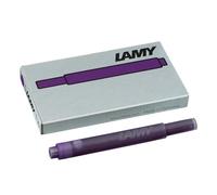 Cartouches d'encre LAMY T10 à grande capacité - compatibles avec tous les modèles de stylos plume Lamy - Contenance: 1,25 ml par cartouche - 5 pièces par paquet - Couleur de l'encre: violet