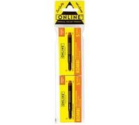 Cartouches d'encre - Orange - Longue - Pour stylo plume et roller à cartouche - 2x5 pièces