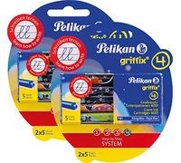 Cartouches d'encre Pelikan 4001 Griffix grande capacité 4 blisters de 5 pièces (20 cartouches au total)