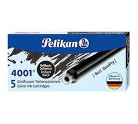 Cartouches d'encre - PELIKAN - 4001 GTP/5 - Noir brillant - Rechargeable - Mixte