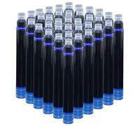 Cartouches d'Encre pour Stylo Plume Jinhao Couleur Bleue, Lot de 50 Recharges pour Stylos Taille Standard Internationale, Diamètre d'Alésage de 2,6 mm