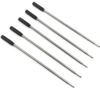 Cartouches d'encre pour stylos à bille - Stylos à bille - Écriture fluide - Encre qui coule sans à-coups - Longueur : 11,5 cm - Stylo noir