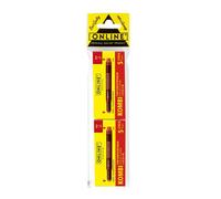 Cartouches d'encre - Rouge - Longue - Pour stylo plume et roller à cartouche - 2x5 pièces