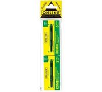 Cartouches d'encre - Vert - Longue - Pour stylo plume et roller à cartouche - 2x5 pièces