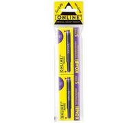 Cartouches d'encre - Violet - Longue - Pour stylo plume et roller à cartouche - 2x5 pièces