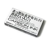 Cartouches - Encre Noire Carbone - Recharge - Etui De 4 - Calligraphie - Platinum