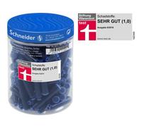 Cartouches schneider courtes internationales encre coloris bleu pot de 100 unit s
