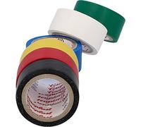 Cartrend Lot de 6 Rubans isolants électriciens en PVC de Couleur étanche 3,3 m x 19 mm, Multicolores
