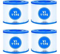 Cartridge Filtre VI pour Spa Gonflable Lay-Z-Spa - Compatible 90352E, 58323E, 90427E (Lot de 4)