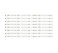 CARZE 8 Pièces LED Rétro-Éclairage Bande Fit for Thomson 48FA3203 48FS3003 48FA5413 48FA5403 48FS3750 48HR330M05A1 V2 B48A858U LE48M4S10 48FS3750 Bandes de rétroéclairage TV