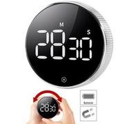 Casa Control Minuteur numérique à molette avec écran LCD et support magnétique