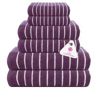 Casa Copenhagen Coffret 6 Serviettes Salle de Bain, 600 g/m², Rose poudré | Ecstatic 100% coton égyptien pur bain, cuisine, douche: 2 serviettes bain, 2 mains, 2 gants (coffret cadeau femme et homme)