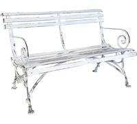 Casa Padrino Banc de jardin Art Nouveau 120 cm - Différentes couleurs - Banc en fer forgé fait main - Banc - Meubles de jardin
