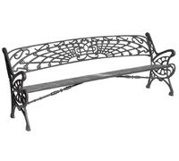 Casa Padrino Banc de jardin en fonte gris Art Nouveau 205 cm