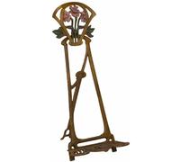 Casa Padrino Chevalet Art Nouveau en fonte brun antique aspect rouille / multicolore H. 42,5 cm - Accessoires Déco Baroque & Art Nouveau
