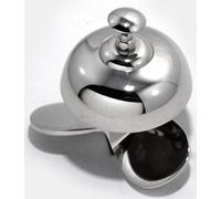 Casa Padrino Cloche de table design Hélice argent / noir Ø 12 x H. 10 cm - Cloche de table - Cloche de service - Hôtellerie & Restauration Accessoires