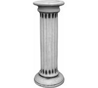 Casa Padrino Colonne Baroque Grise Ø 35 x H. 90 cm - Somptueuse colonne de jardin de style baroque - Décoration de jardin colonne en pierre - Baroque jardin & terrasse accessoires de décoration