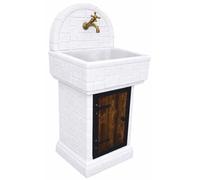 Casa Padrino Évier de jardin Art nouveau blanc H. 120 cm - Accessoires de jardin