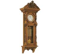 Casa Padrino Horloge Baroque de Luxe Marron / Or - Horloge de style baroque sculptée à la main - Pendule baroque somptueuse - Qualité de luxe - Italy