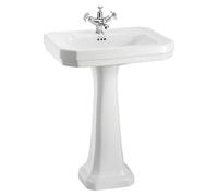 Casa Padrino Lavabo de luxe en porcelaine avec socle 61 x 51 x H. 90 cm - Lavabo en porcelaine