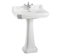 Casa Padrino Lavabo de luxe en porcelaine avec socle 61 x 51 x H. 90 cm - lavabo style antique