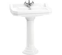 Casa Padrino Lavabo de luxe en porcelaine avec socle 80 x 51 x H. 95 cm - Collection de luxe