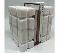Casa Padrino Luxe Marbre Déco Serre-livres Blanc - Accessoires Déco