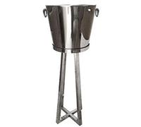 Casa Padrino Luxe Seau à vin sur pied Laiton H 80 cm, Diamètre 35 cm - Porte-vin Hôtel Décoration Champagne Seaucher